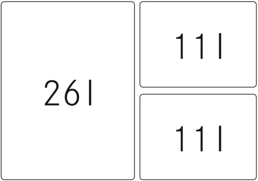FRANKE Sorter FX 60 26-11-11 Einbau-Abfallsammler / Mlltrennsystem in 3-fach Trennung Frontauszug
