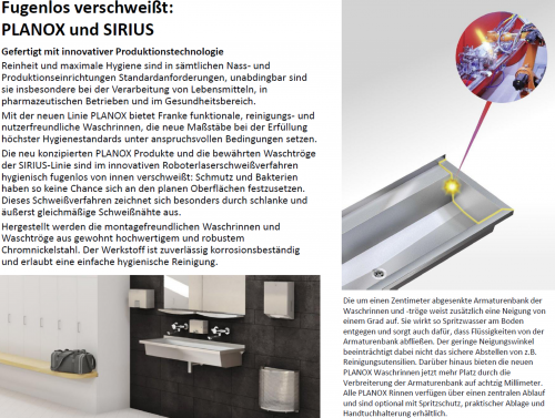 KWC PROFESSIONAL Sirius Gipsabscheider SIRX835/836 Edelstahl zur Auflagemontage mit Gipsfangkorb und Deckel