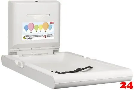KWC PROFESSIONAL CAMBRINO Baby-Wickeltisch vertikal CAMB20VP fr die Wandmontage und klappbar