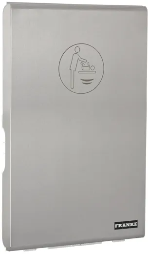 KWC PROFESSIONAL CAMBRINO Baby-Wickeltisch vertikal CAMB22VS mit Frontplatte aus Edelstahl fr die Wandmontage und klappbar