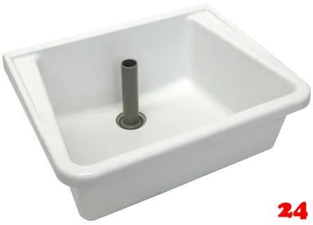 KWC PROFESSIONAL Mehrzweckbecken MB5040 aus Verbundstoff Farbe Wei fr Wandmontage ohne berlauf