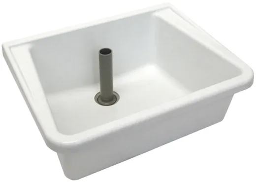 KWC PROFESSIONAL Mehrzweckbecken MB5040 aus Verbundstoff Farbe Wei fr Wandmontage ohne berlauf