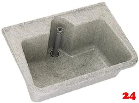 KWC PROFESSIONAL Mehrzweckbecken MB7054 aus Verbundstoff Farbe Decorgrau für Wandmontage ohne Überlauf KWC PROFESSIONAL Mehrzweckbecken MB7054 aus Verbundstoff Farbe Decorgrau für Wandmontage ohne Überlauf