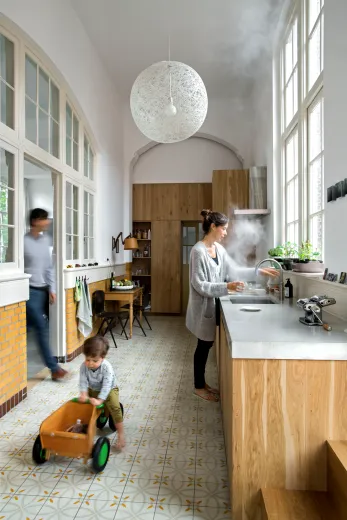 QUOOKER FUSION Round Combi (+) B Einhebelmischer Messing Patina & 100C Armatur Kochendwasserhahn (COMBI+FNRPTB)