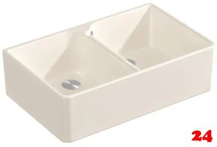Villeroy & Boch Splstein / Splmodul Doppelbecken 80X-Classicline Keramiksple in Standard Farben