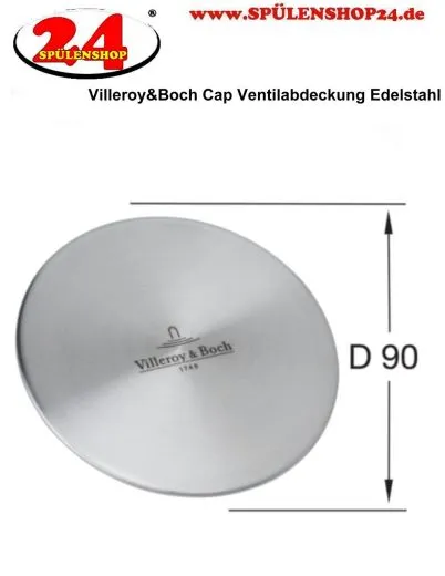 Villeroy & Boch Cap Ventilabdeckung Edelstahl andere Farben auswhlbar