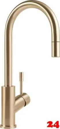 Villeroy & Boch Kchenarmatur Umbrella Flex Einhebelmischer Goldfarben (PVD) mit Zugauslauf