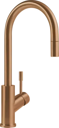 Villeroy & Boch Kchenarmatur Umbrella Flex Einhebelmischer Bronzefarben (PVD) mit Zugauslauf