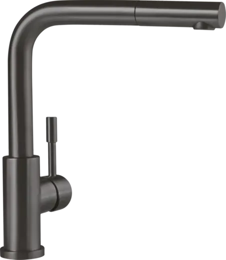 Villeroy & Boch Kchenarmatur Steel Shower Einhebelmischer Anthracite (PVD) mit Zugauslauf