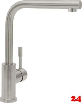 Villeroy & Boch Kchenarmatur Modern Steel Einhebelmischer Edelstahl massiv mit Festauslauf Niederdruck