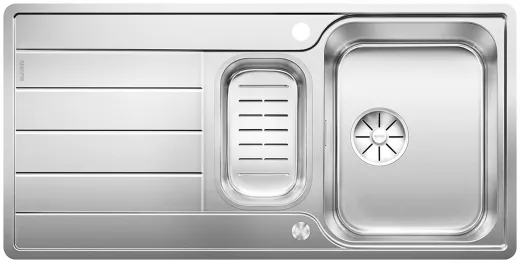 BLANCO Kchensple Classimo 6 S-IF Edelstahlsple / Einbausple Flachrand mit Ablaufsystem InFino und PushControl