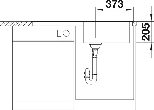 BLANCO Kchensple Classimo XL 6 S-IF Edelstahlsple / Einbausple Flachrand mit Ablaufsystem InFino und PushControl