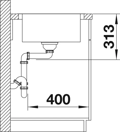 BLANCO Kchensple Classimo XL 6 S-IF Edelstahlsple / Einbausple Flachrand mit Ablaufsystem InFino und PushControl