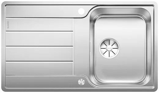 BLANCO Kchensple Classimo 45 S-IF Edelstahlsple / Einbausple Flachrand mit Ablaufsystem InFino und PushControl