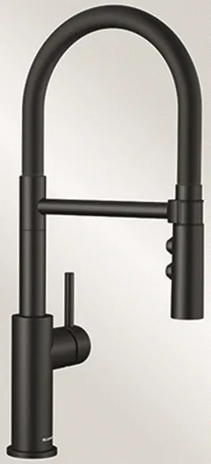 BLANCO Kchenarmatur Catris S Flexo Einhebelmischer Sonderfarbe Schwarz matt mit flexibler Pendelbrause