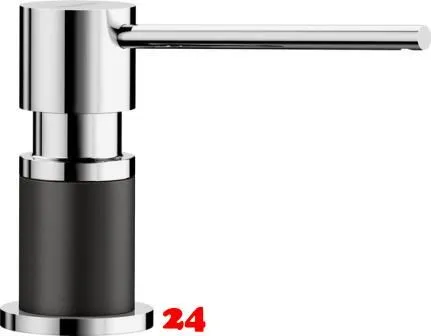 BLANCO Seifenspender Lato Chrom Silgranit®-Look Spülmittelspender / Dispenser bequeme Druckbetätigung von oben BLANCO Seifenspender Lato Chrom Silgranit®-Look Spülmittelspender / Dispenser bequeme Druckbetätigung von oben