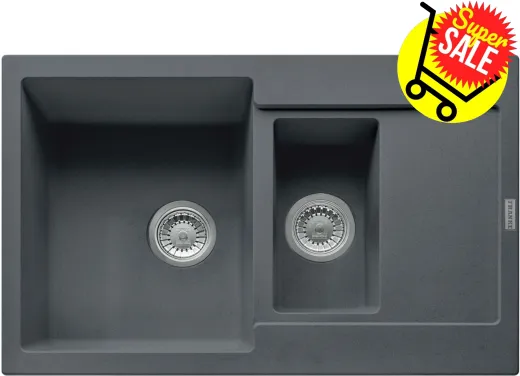 ✅ FRANKE Kchensple Maris MRG 651-78 Fragranit+ Einbausple / Granitsple mit Druckknopfventil Farbe Graphit