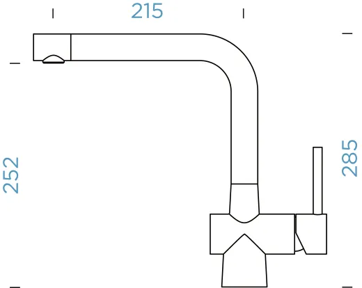 ✅ SCHOCK Kchenarmatur Laios Cristadur Classic Line Einhebelmischer Festauslauf 360 schwenkbarer Auslauf in der Farbe Magma