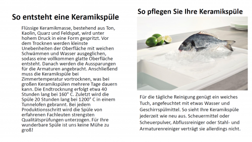 {Lager} FRANKE Kchensple Mythos MTK 610-58-Keramik Fraceram Einbausple / Keramiksple Farbe Perlgrau