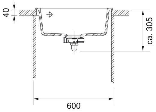✅ FRANKE Kchensple Mythos MTK 610-58-Keramik Fraceram Einbausple / Keramiksple Farbe Perlgrau