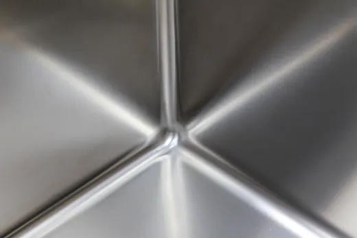 ✅ TASCA ASOLO AA34 HLB Kchensple / Edelstahlsple mit Flachrand Siebkorb als Druckknopfventil