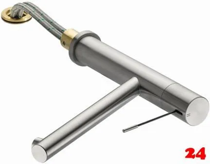 KWC Kchenarmatur Ono 10.151.043.700FL Einhebelmischer Edelstahl massiv mit Festauslauf Vorfenstermontage (123113)