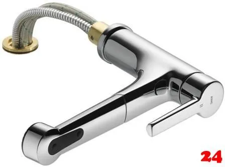 KWC Kchenarmatur Suno 10.171.053.000FL Einhebelmischer Chrom mit Zugauslauf und Brausefunktion Vorfenstermontage (123963)