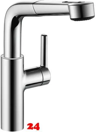 KWC Kchenarmatur Suno 10.171.003.000FL Einhebelmischer Chrom mit Zugauslauf und Brausefunktion (123971)
