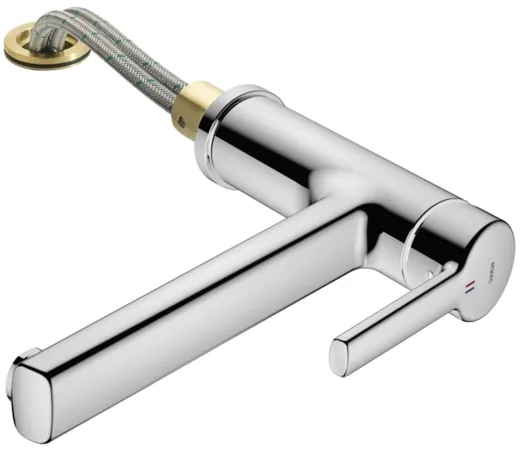 KWC Kchenarmatur Luna-E 10.441.043.000FL Einhebelmischer Chrom mit Festauslauf fr Unterfenstermontage (125135)