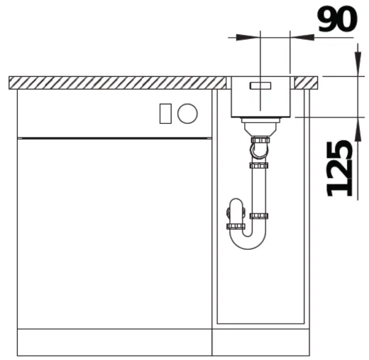 BLANCO Kchensple Solis 180-IF Edelstahlsple / Einbausple Flachrand mit Ablaufsystem InFino und Handbettigung