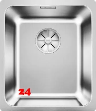 BLANCO Kchensple Solis 340-U Edelstahlsple / Unterbaubecken mit Ablaufsystem InFino und Handbettigung