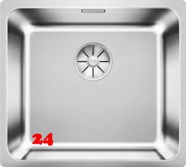 BLANCO Kchensple Solis 450-U Edelstahlsple / Unterbaubecken mit Ablaufsystem InFino und Handbettigung