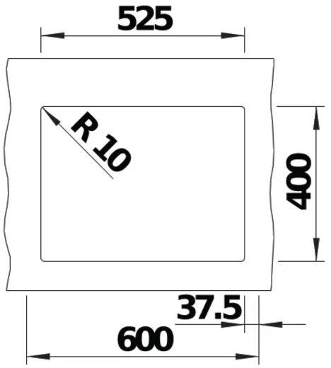 BLANCO Rotan 340/160-U Silgranit PuraDurII Granitsple / Unterbaubecken mit Handbettigung