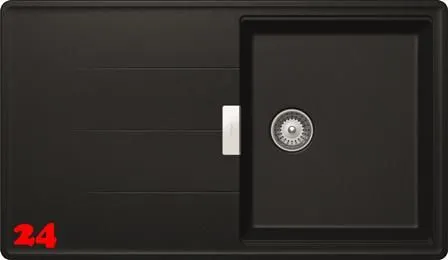 SCHOCK Kchensple Tia D-100 Cristadur Nano-Granitsple / Einbausple mit Drehexcenter