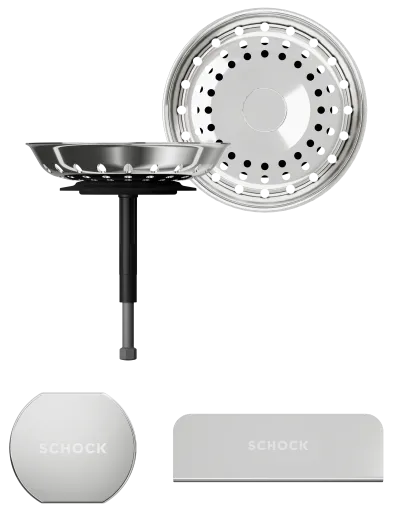 SCHOCK K�chensp�le Tia D-100 Cristadur� Nano-Granitsp�le / Einbausp�le mit Drehexcenter