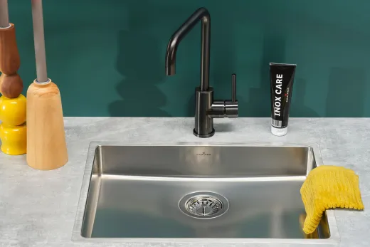 REGINOX Clean & Care New Jersey 50x37 KG-CC (10cm) Einbausp�le Edelstahl mit Flachrand 3 in 1 ohne �berlauf unterfahrbar Barrierefrei*