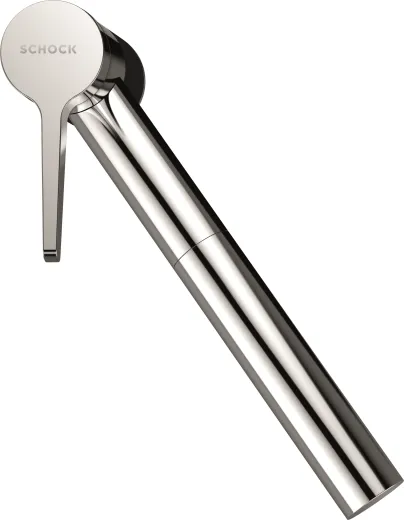 SCHOCK Kchenarmatur SC-510 Cristadur Green Line Einhebelmischer Zugauslauf 120 schwenkbarer Auslauf mit Materialhlse und Schlauchbrause