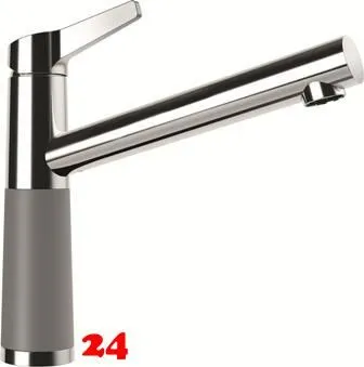 SCHOCK Kchenarmatur SC-510 Cristalite Basic Line Einhebelmischer Festauslauf 360 schwenkbarer Auslauf mit Materialhlse Niederdruck