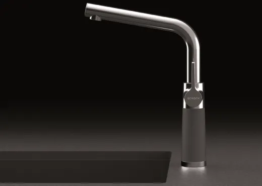 SCHOCK Kchenarmatur SC-540 Cristadur Green Line Einhebelmischer Festauslauf 360 schwenkbarer Auslauf mit Materialhlse