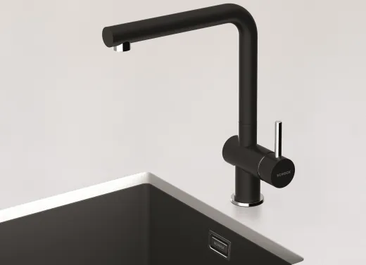 ❎ SCHOCK Kchenarmatur Epos Cristalite Basic Line Einhebelmischer Festauslauf 360 schwenkbarer Auslauf