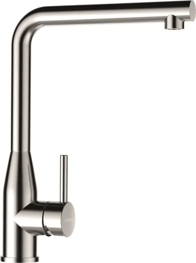 SCHOCK Kchenarmatur Keto EDM Einhebelmischer Edelstahl massiv mit Festauslauf 360 schwekbarer Auslauf