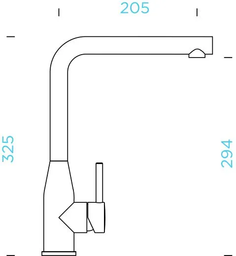 SCHOCK Kchenarmatur Keto EDM Einhebelmischer Edelstahl massiv mit Festauslauf 360 schwekbarer Auslauf