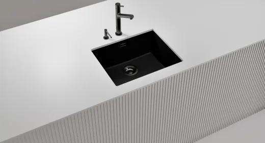 Schock Seifenspender Samo-L Gunmetal geb�rstet Sp�lmittelspender / Dispenser Schwarz matt