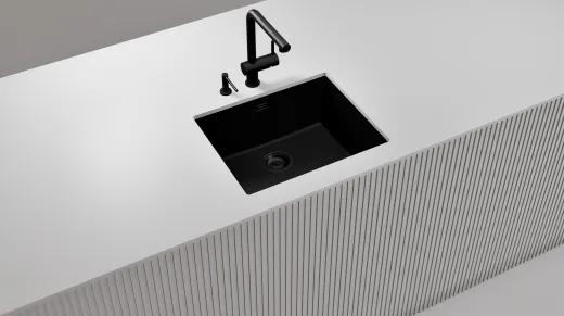 Schock Seifenspender Samo-L Farbe Schwarz matt Sp�lmittelspender / Dispenser