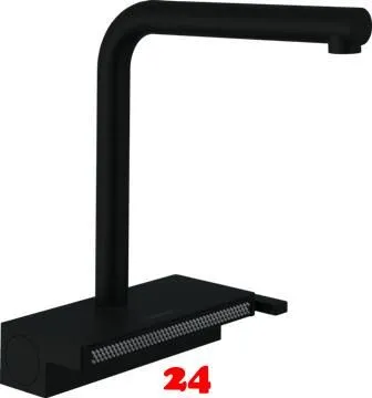 HANSGROHE Kchenarmatur Aquno Select M81 Mattschwarz Einhebelmischer 250 mit Ausziehauslauf, 2jet, sBox (73830670)
