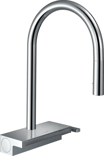 HANSGROHE Kchenarmatur Aquno Select M81 Chrom Einhebelmischer 170 mit Zugauslauf als Ausziehbrause, 3jet, sBox (73831000)
