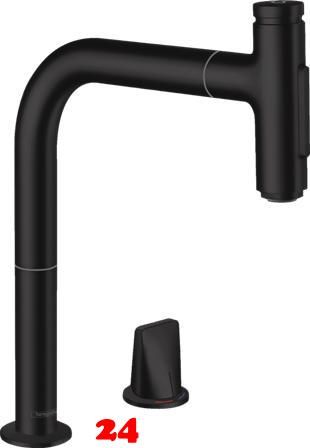 HANSGROHE Metris Select 2-Loch Armatur | Spülenshop24 