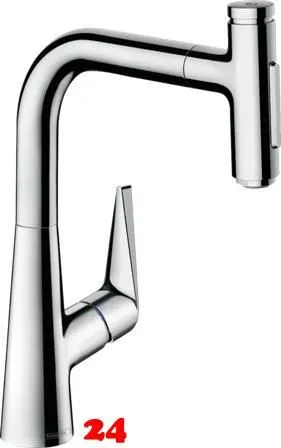 HANSGROHE Kchenarmatur Talis Select M51 Chrom Einhebelmischer 220 mit Ausziehbrause, 2jet (72824000)