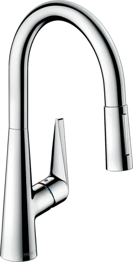 HANSGROHE Kchenarmatur Talis M51 Chrom Einhebelmischer 200 mit Ausziehbrause, 2jet (72813000)