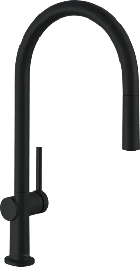 HANSGROHE Kchenarmatur Talis M54 Mattschwarz Einhebelmischer 210 mit Ausziehauslauf, 1jet (72802670)